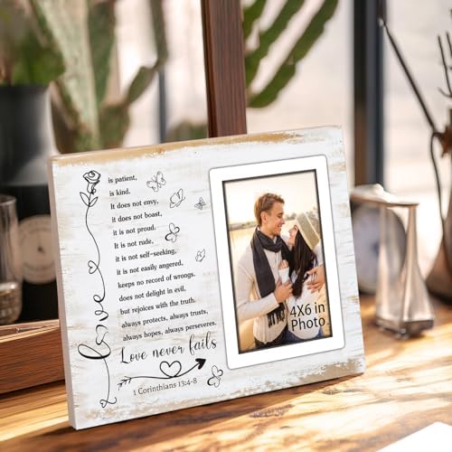 Romantic Couple Picture Frame Wall Tabletop Decor