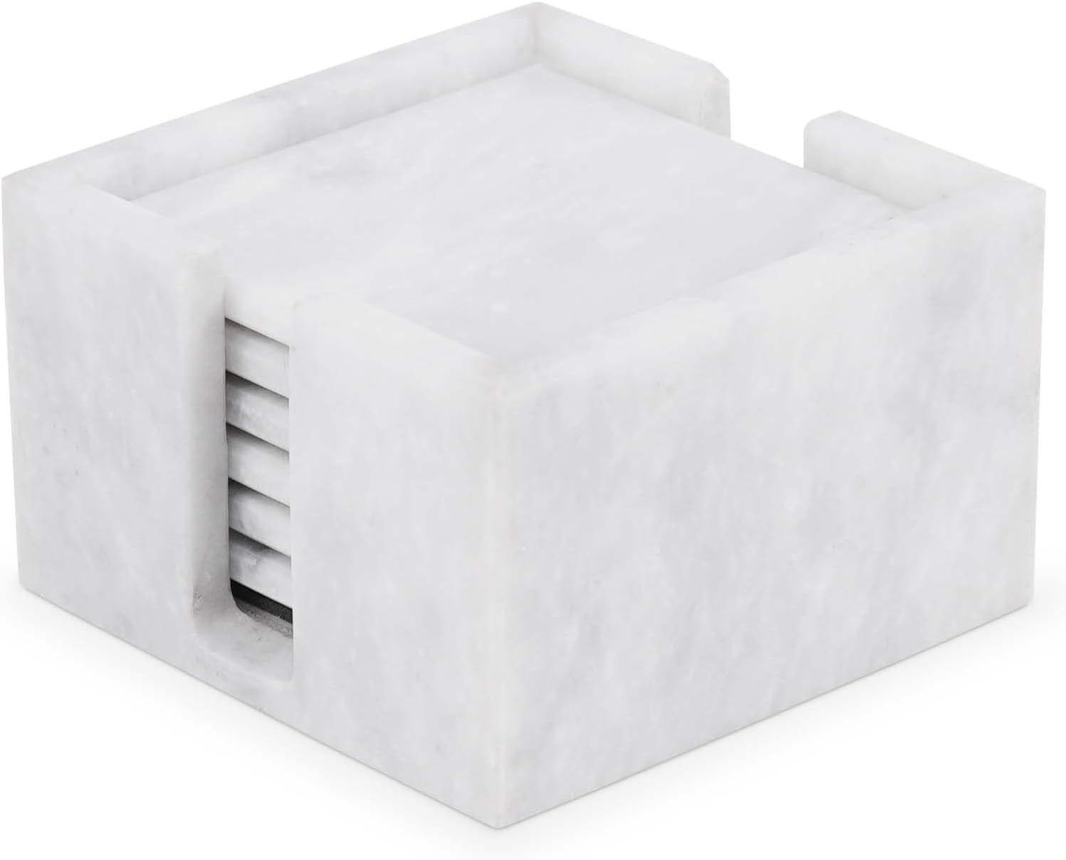 Radicaln Marble Coasters Set of 6 with Holder