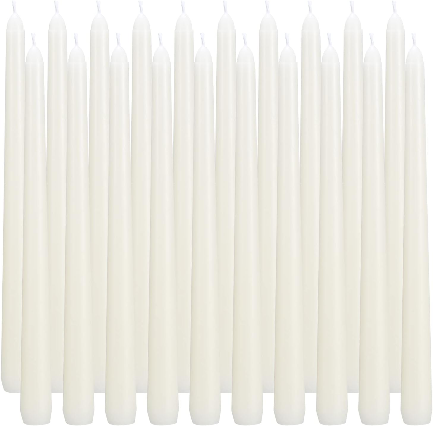 Flamecan Ivory Taper Candles Set of 20