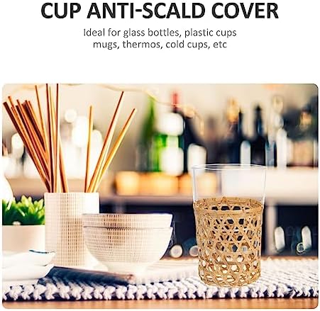 6Pcs Handwoven Vase Sleeves for Home and Garden Decoration