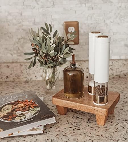 Wooden Tray Pedestal Decor 2 Finishes Available