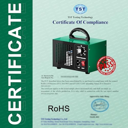 Ozone Generator 45000mgh for 2500 sq ft