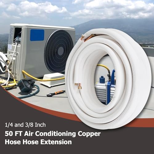 50 Ft Copper Hose Extension for Mini Split AC