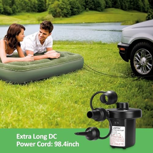 AGPTEK Electric Air Pump with 3 Nozzles