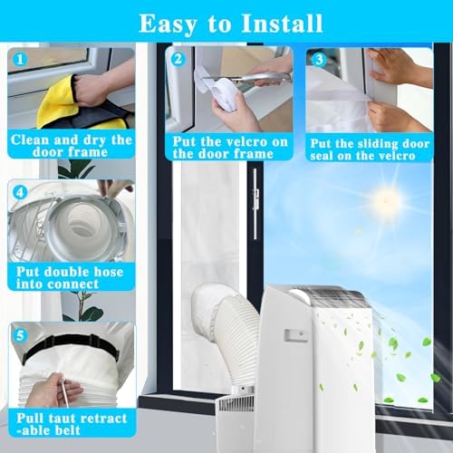 Gulrear Inverter Portable AC Sliding Door Seal Kit