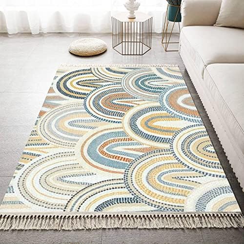 Boho Kid Bedroom Rug with Tassels and Fringe
