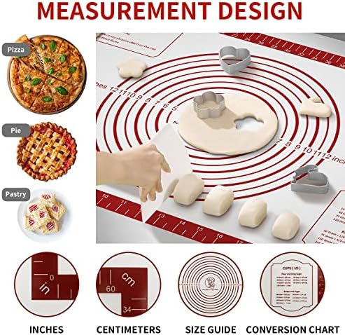Premium Silicone Baking Mat 26x16 Inch Reusable Nonstick Nonslip