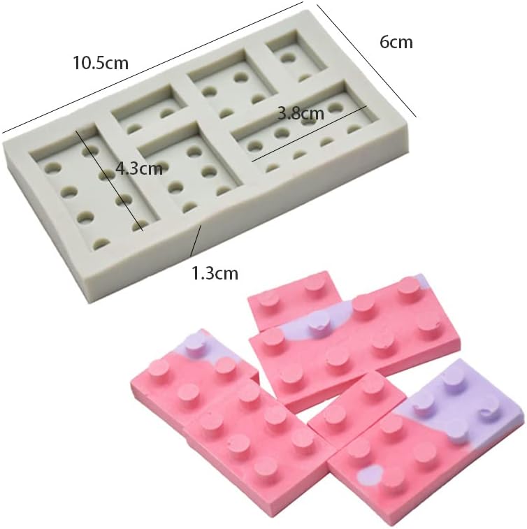 Guratapa 3pcs Building Bricks Robots Silicone Molds