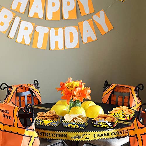 24 Pcs Construction Themed Snack Bowls Party Supplies