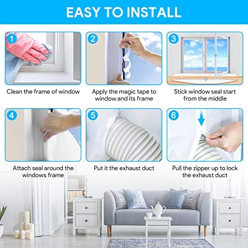 Gruntbear Portable AC Window Seal Kit 500CM