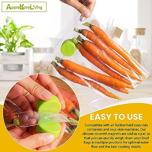 KORE Sous Vide Magnets 2 Pack Apple Green