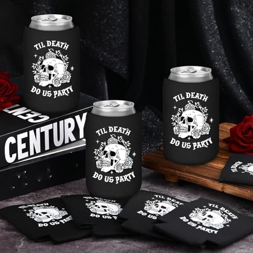 50 Pcs Gothic Halloween Beverage Sleeves for Bachelorette Parties