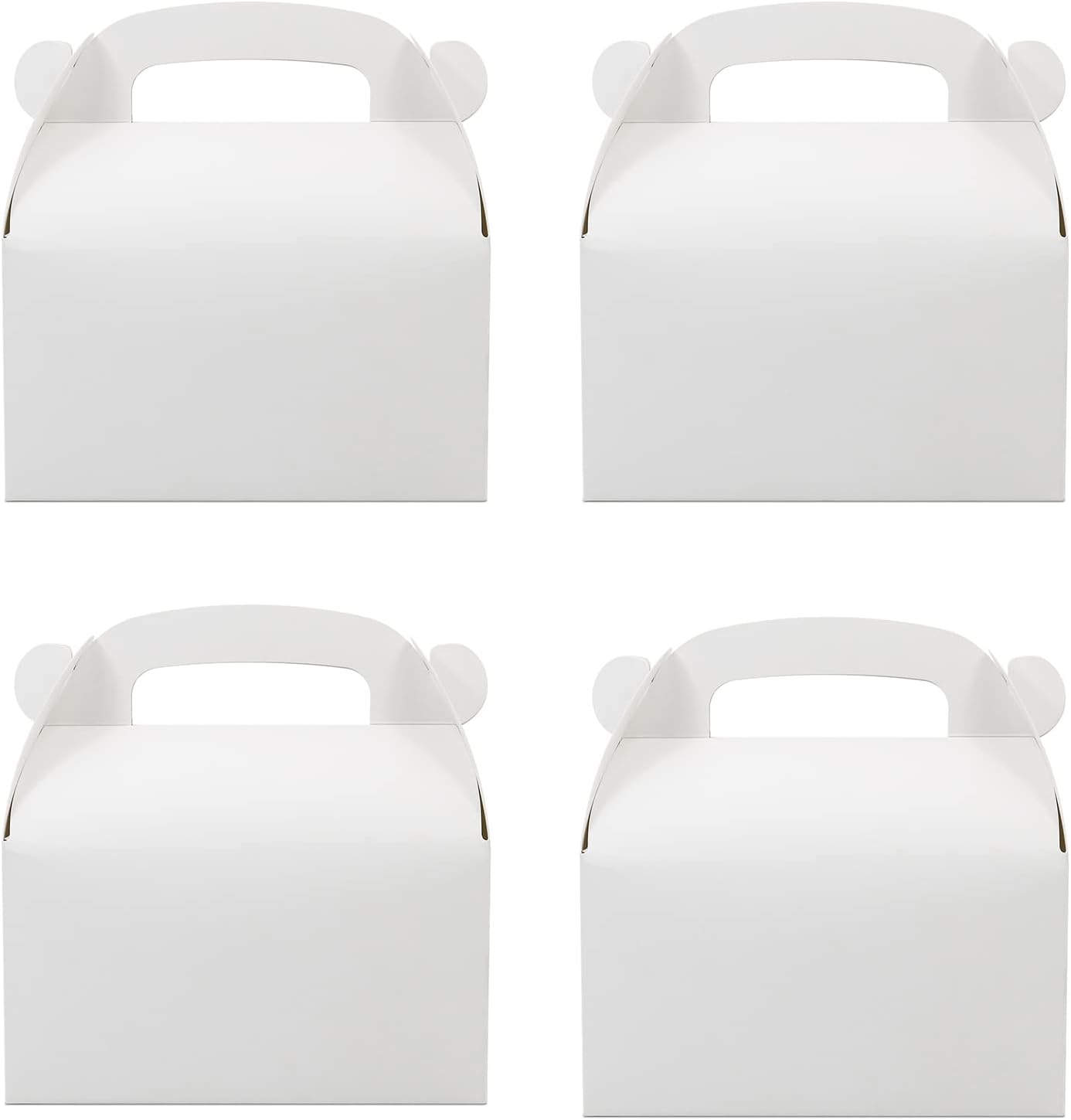 30-Pack White Party Favor Treat Boxes with Handles