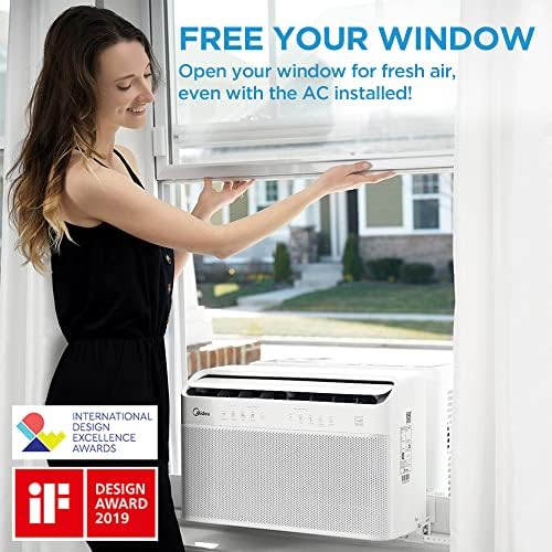 Midea MAW08V1QWT U-Shaped Window Air Conditioner