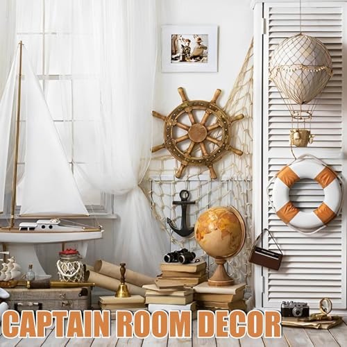 2 Pack Fish Net Decorations for Nautical Party