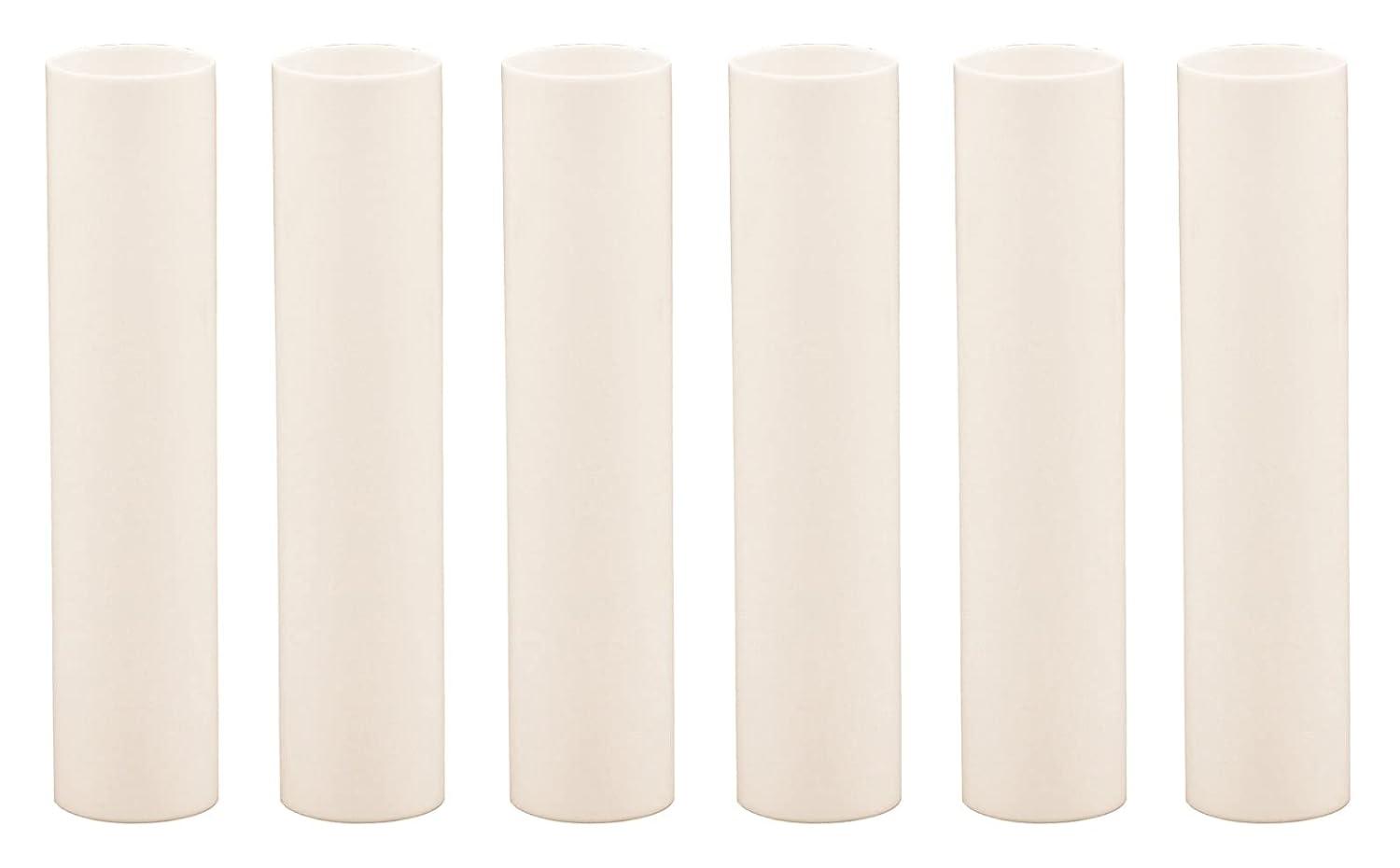 Creative Hobbies 4 Inch Tall Cream Candle Sleeves Set of 6