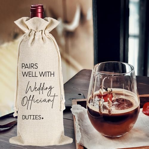 Thank You Wine Bag for Wedding Officiant