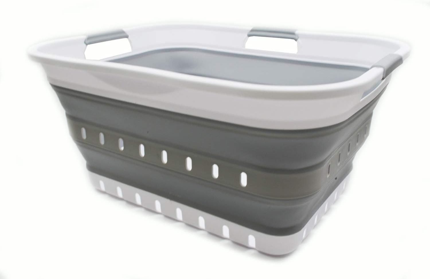 SAMMART 42L Collapsible Laundry Basket - Space Saving Foldable Hamper