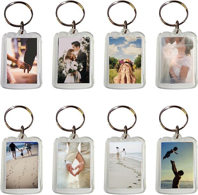 Snailmon Custom Acrylic Photo Keychain Frames 2x13 Inch