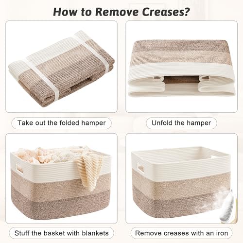Artfeel Rectangle Woven Basket for Storage and Decor