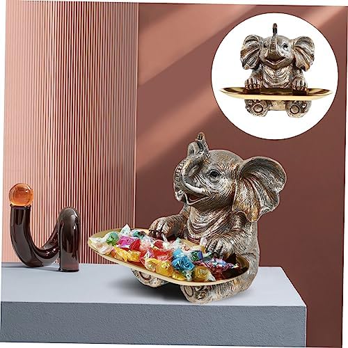 1 Set Resin Elephant Cupcake Stand Decorative Serving Tray