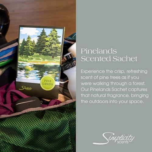 Simplicity Scents Pine Lands Scented Sachets 6 Pack