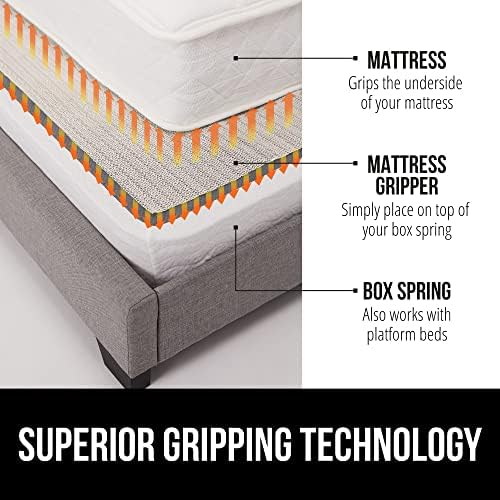 GORILLA GRIP Non-Slip Mattress Gripper for Queen Bed