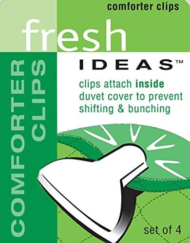 FRESH IDEAS Padded Duvet Clips 4-Pack