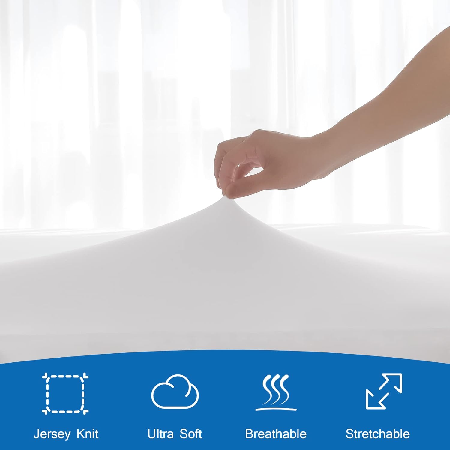 Coldwind Twin Fitted Sheet White 39x75