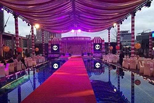 HUAHOO Red Aisle Runner Carpet Rug for Weddings and Events