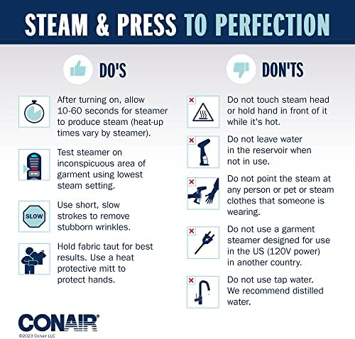 Conair Garment Steamer with 3 In 1 Attachments
