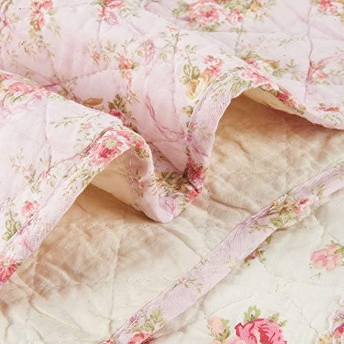 Cozyholy Cotton Patchwork Quilt Twin Size Reversible Bedspread