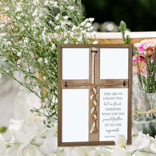 Surfapans Matthew 196 Unity Sign Wooden Wall Cross 15x10x11