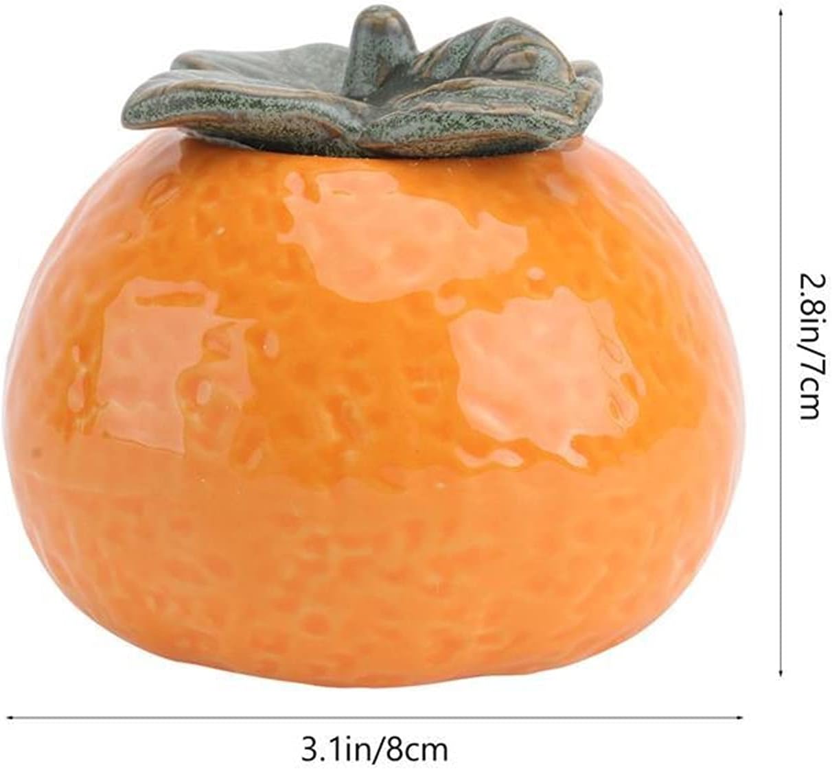 GRFIT Ceramic Tea Jar Orange Shape 1 Piece