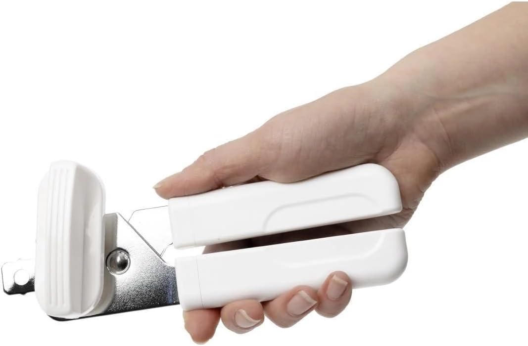 KitchenCraft Multi Function Can Opener with Bottle Cap Remover 18cm White Silver