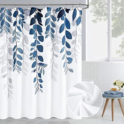 BOODII Blue Eucalyptus Shower Curtain 72x72