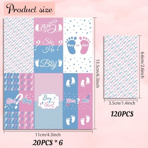 Arricraft 120 Pcs Baby Shower Sticker Set