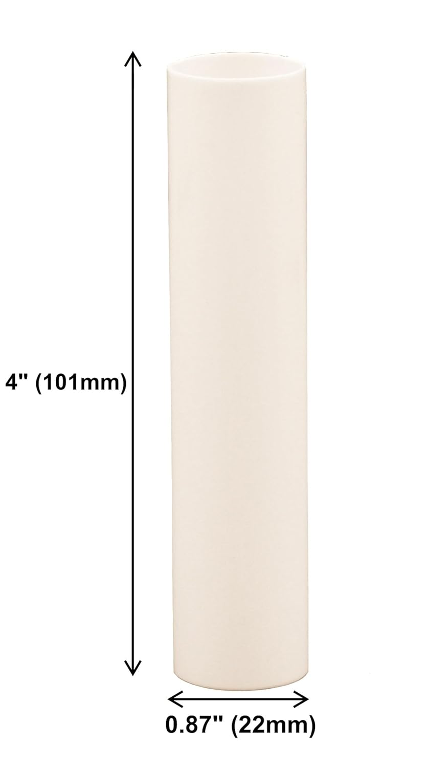 Creative Hobbies 4 Inch Tall Cream Candle Sleeves Set of 6