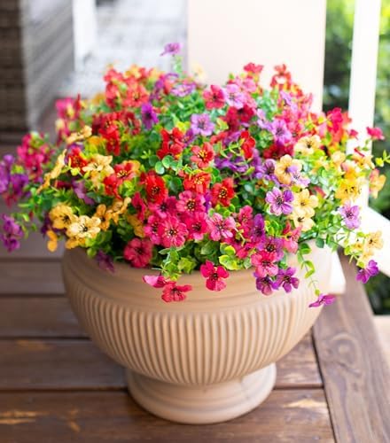 Artificial Daisy Flowers with Eucalyptus Leaves 12 Bundles Mix