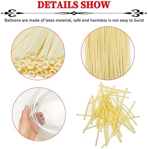 ZBYDNG 100pcs Clear Long Balloons for Twisting and Arch Tying