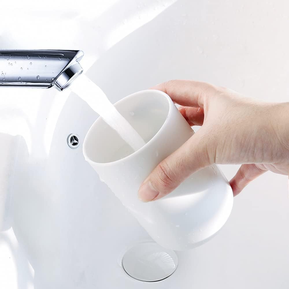 Bathroom Tumblers 2Pcs Durable and Stackable