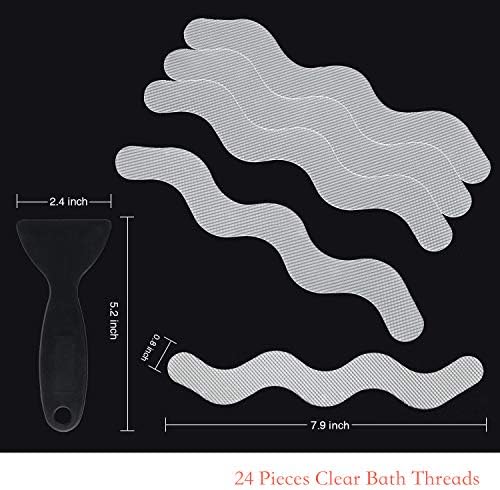 USA Patented Anti-Slip Shower Stickers 24 PCS Set