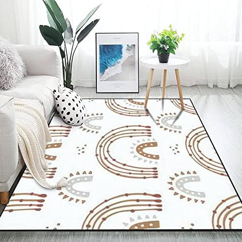 Modern Home Kids Play Area Rainbow Rugs