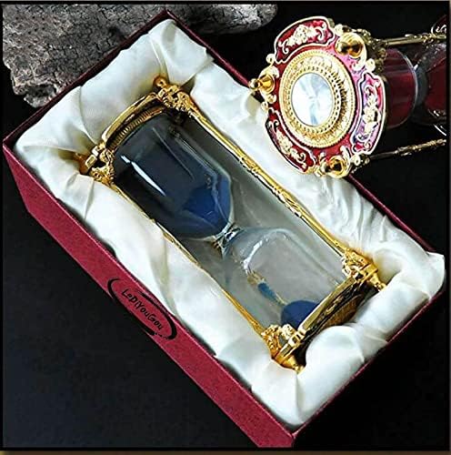 Antique Floral Design Hourglass Timer - 15 Minutes Gold