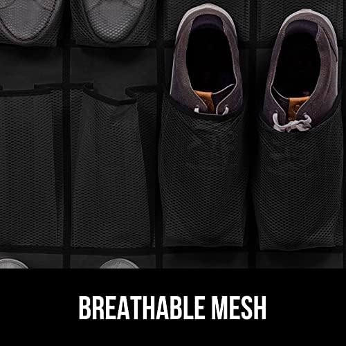 GORILLA GRIP Over the Door Shoe Organizer 24 Pockets