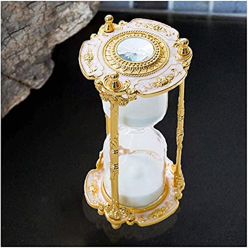 Antique Floral Design Hourglass Timer - 15 Minutes Gold