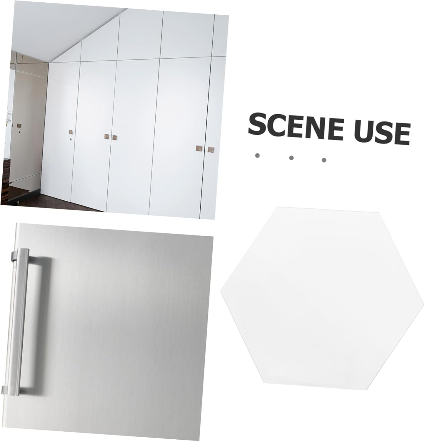 Cabilock Acrylic Hexagon Wall Mirror for Home Decor