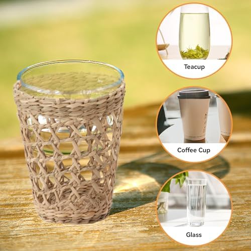 6Pcs Handwoven Vase Sleeves for Home and Garden Decoration