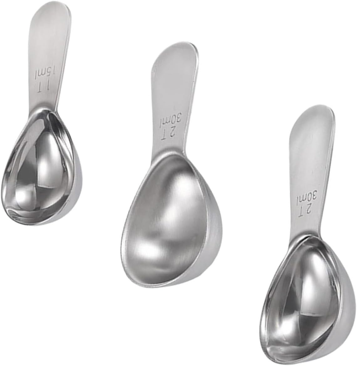 Cabilock 3 Pcs Stainless Steel Measuring Spoon Set