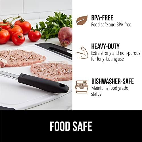 GORILLA GRIP BPA Free Reversible Cutting Board Set of 3